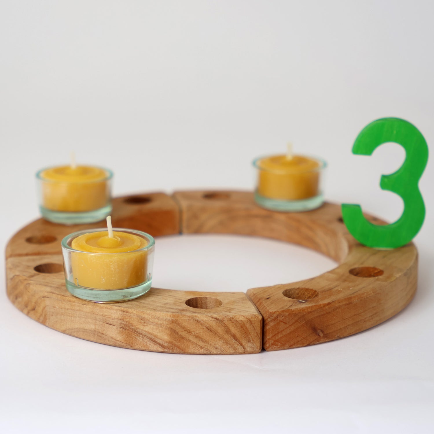 Grimm's Tealights 100% Beeswax (10 pcs)