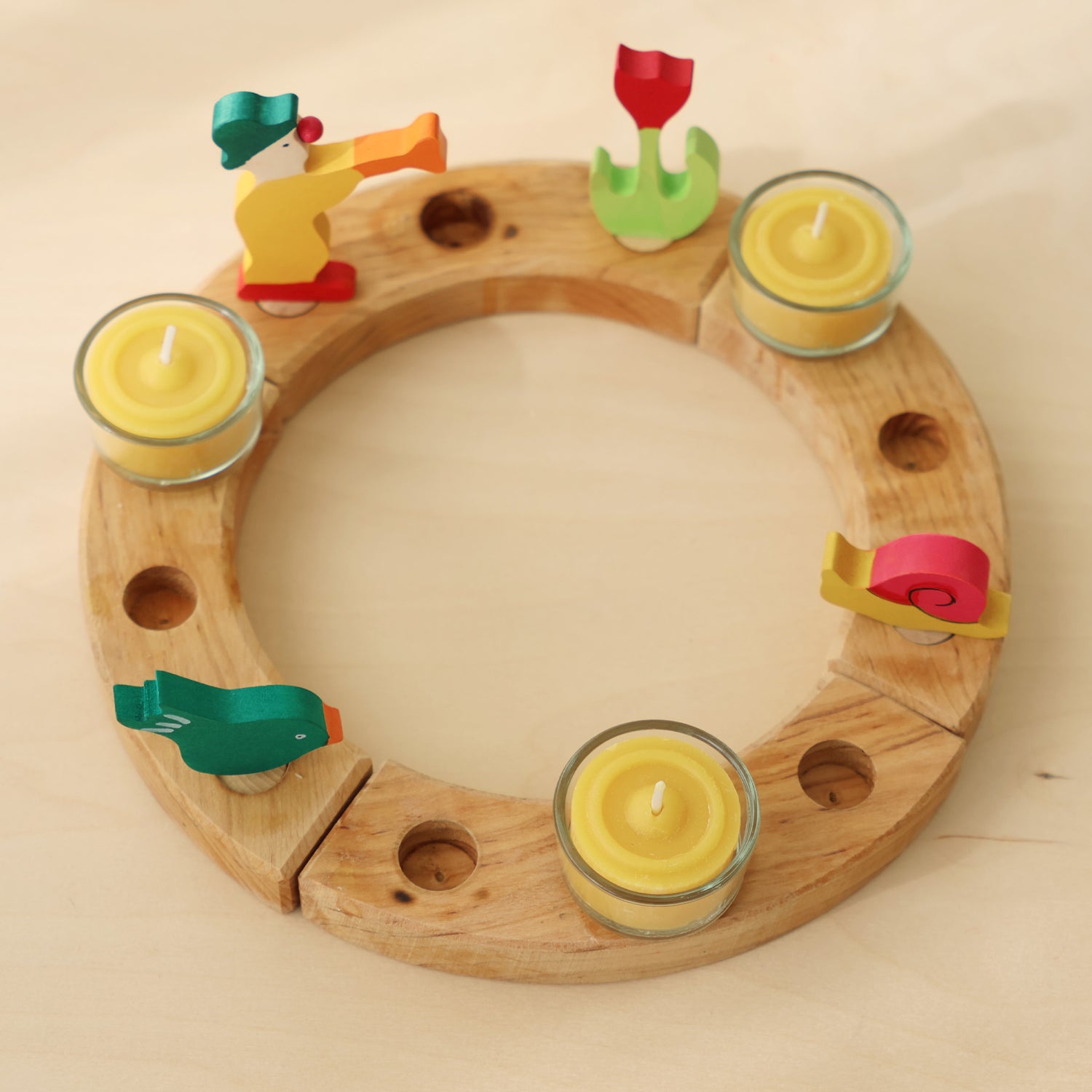 Grimm's Tealights 100% Beeswax (10 pcs)
