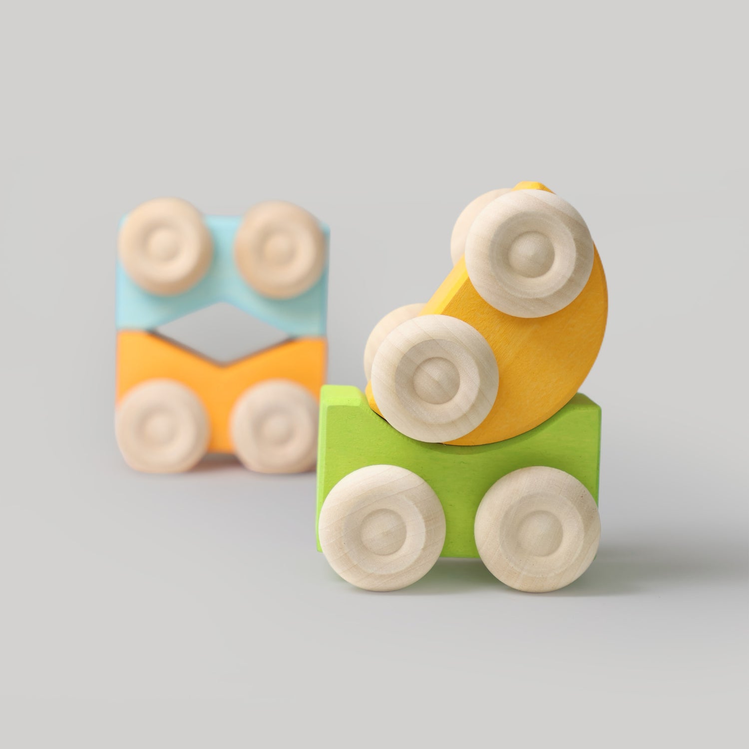 Grimm's Stacking Cars BLUE (2 pcs)
