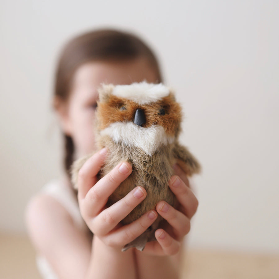 Mini Great Horned Owl Finger Puppet
