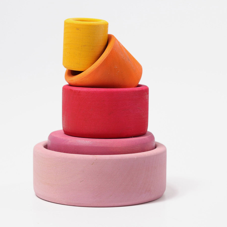 Grimm's Stacking Bowls - Lollipop