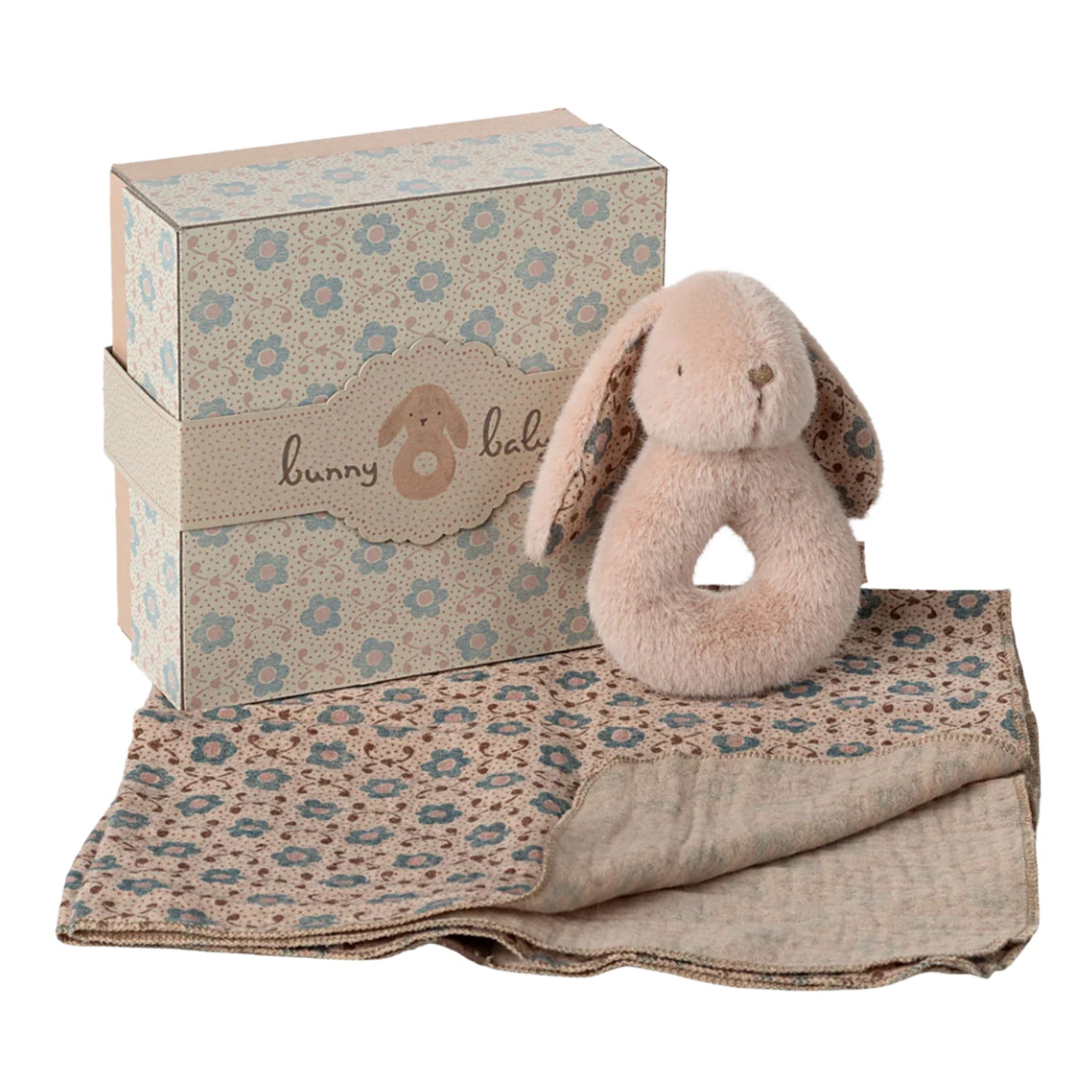 Maileg Bunny Rattle Set (Powder)