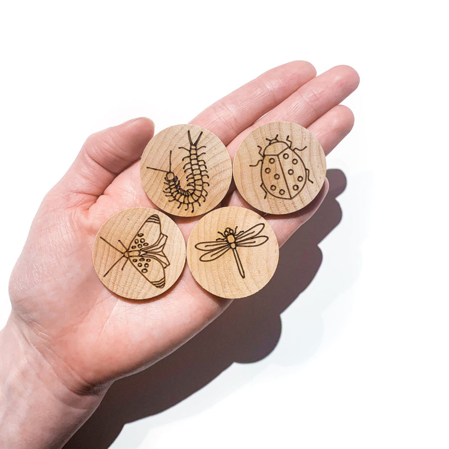 Wooden Insect Memory Matching Game