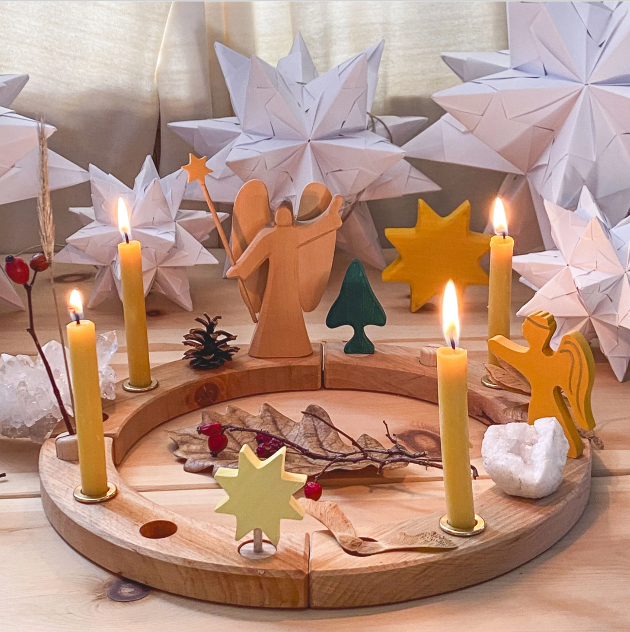 Grimm's Celebration Ring Deco Fir Tree