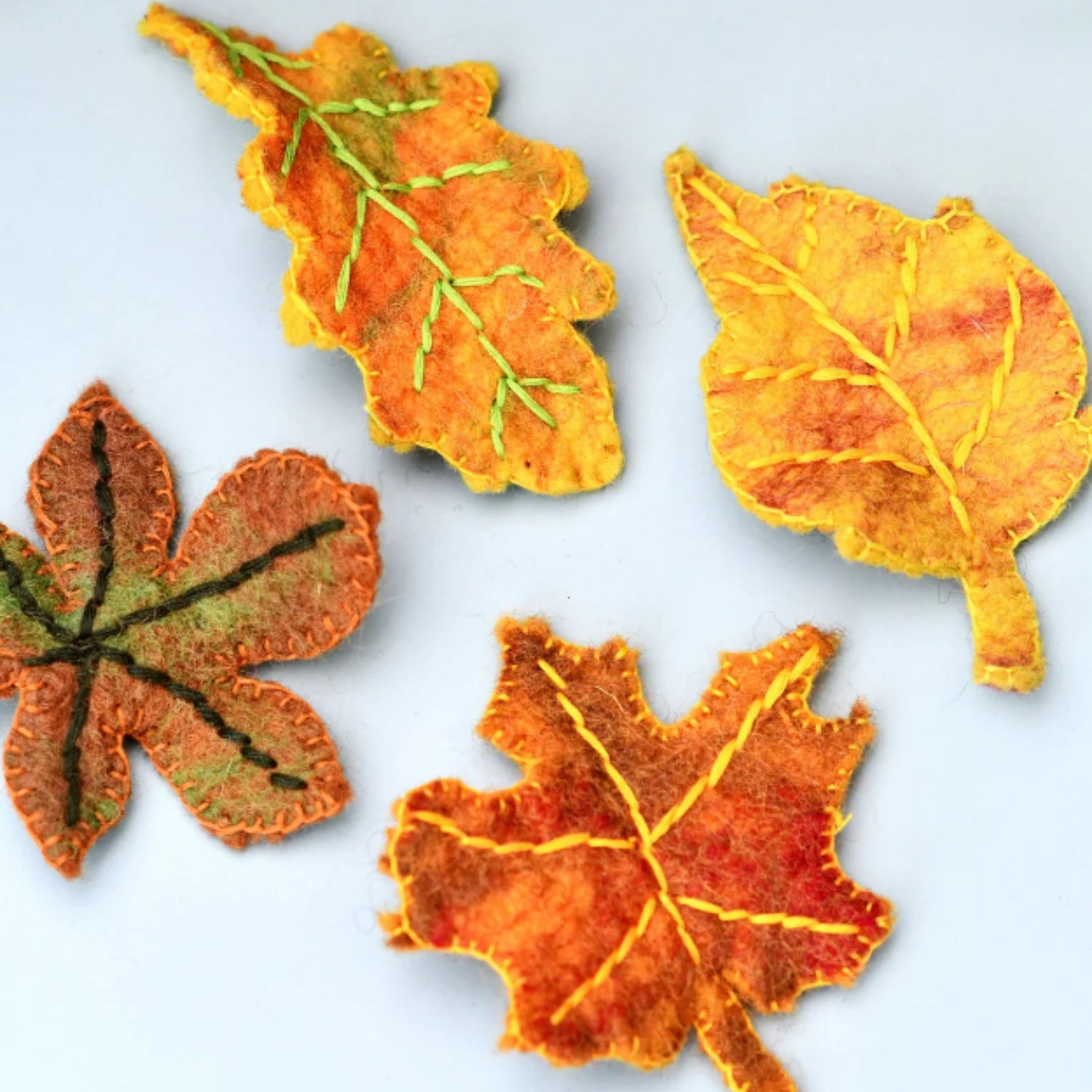 Felt Autumn Fall Leaves (Set of 4)