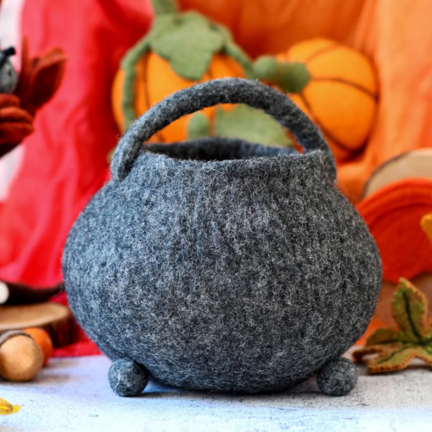 Black Felt Witch's Cauldron Bag | Halloween