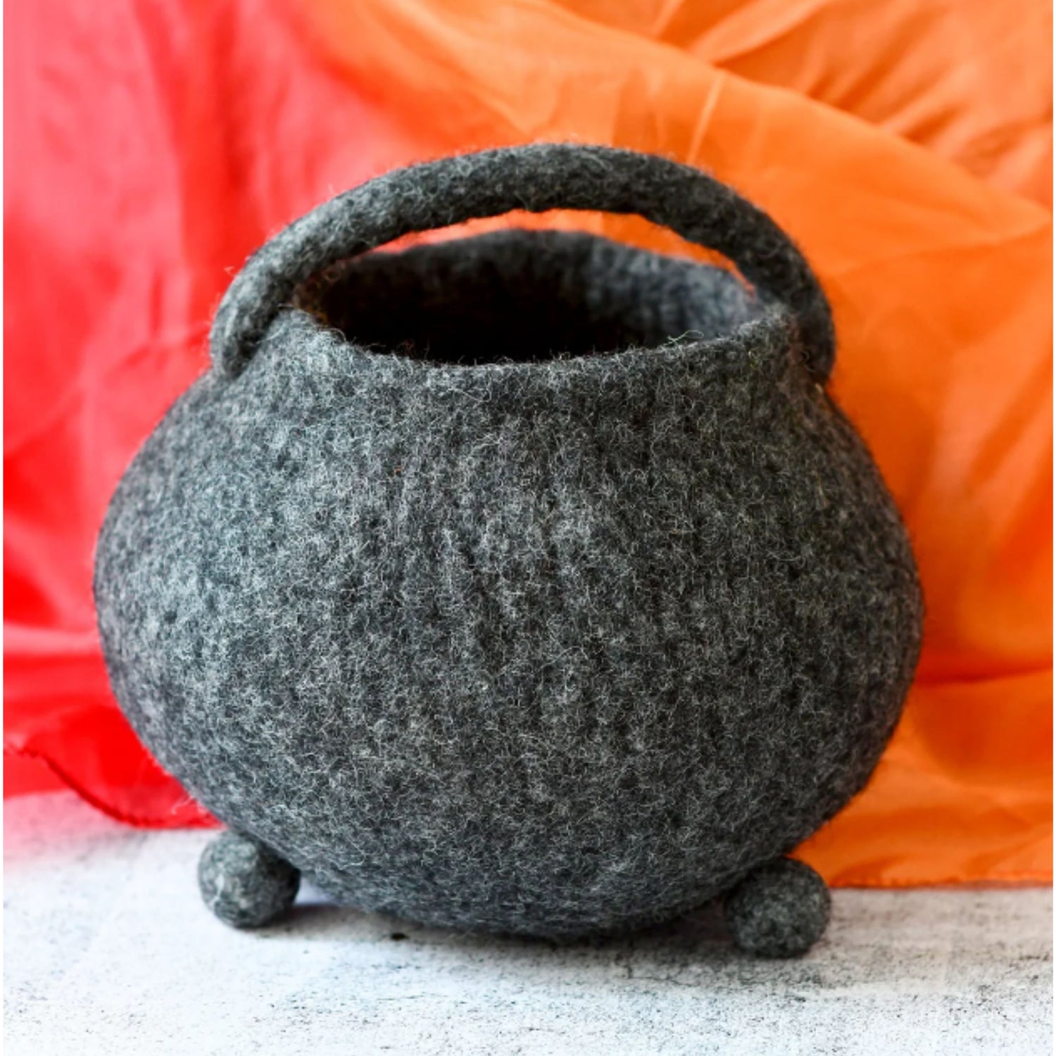 Black Felt Witch's Cauldron Bag | Halloween