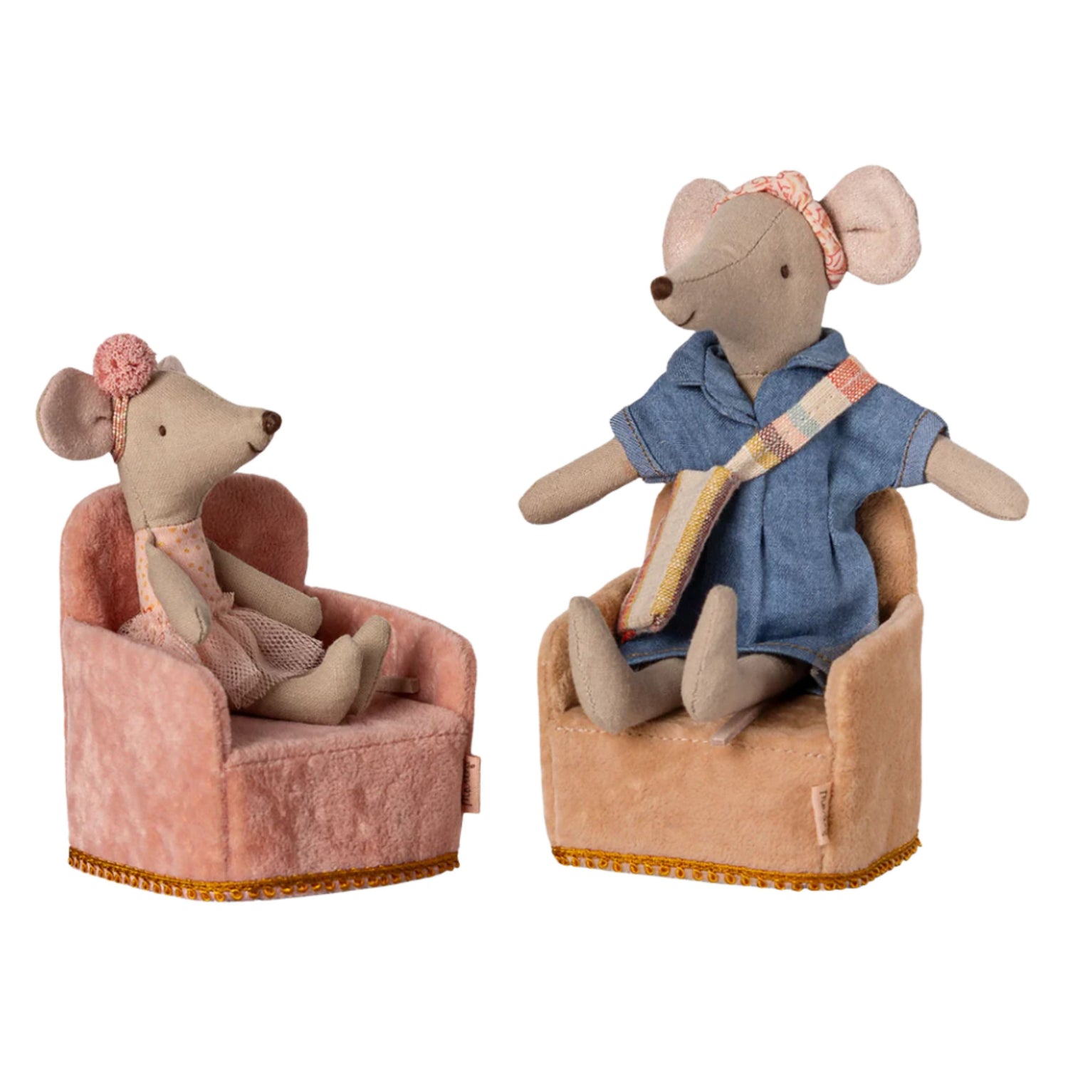 Maileg Folding Chair - Rose (Mouse)