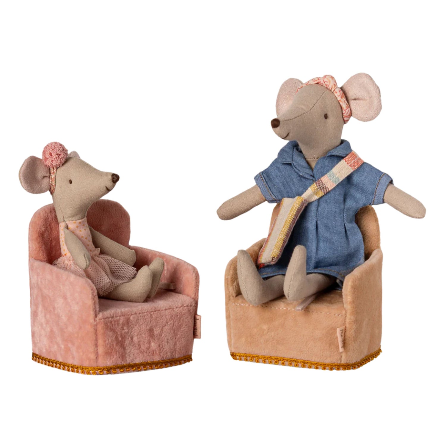 Maileg Folding Chair - Powder (Mouse)