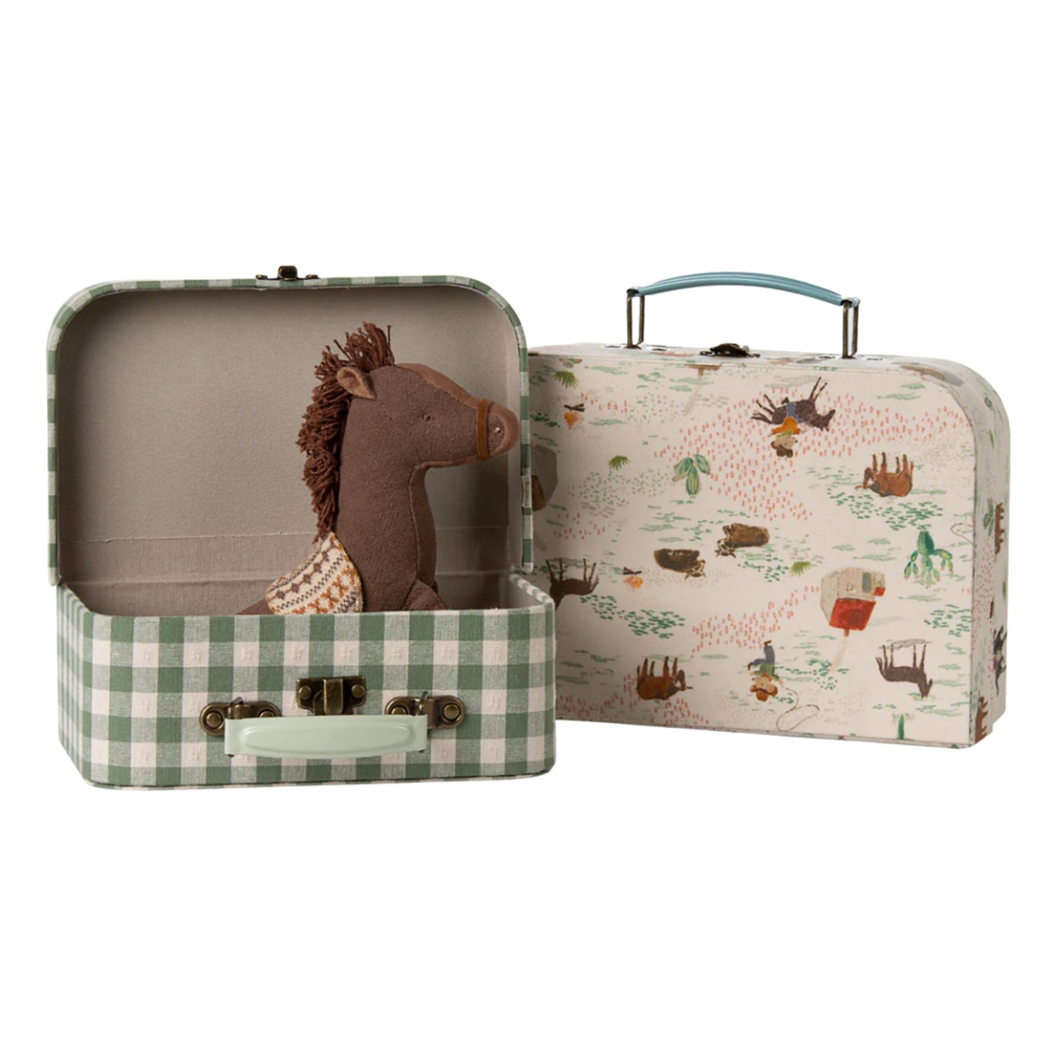 Maileg Suitcase Set - Pony (Set of 2)