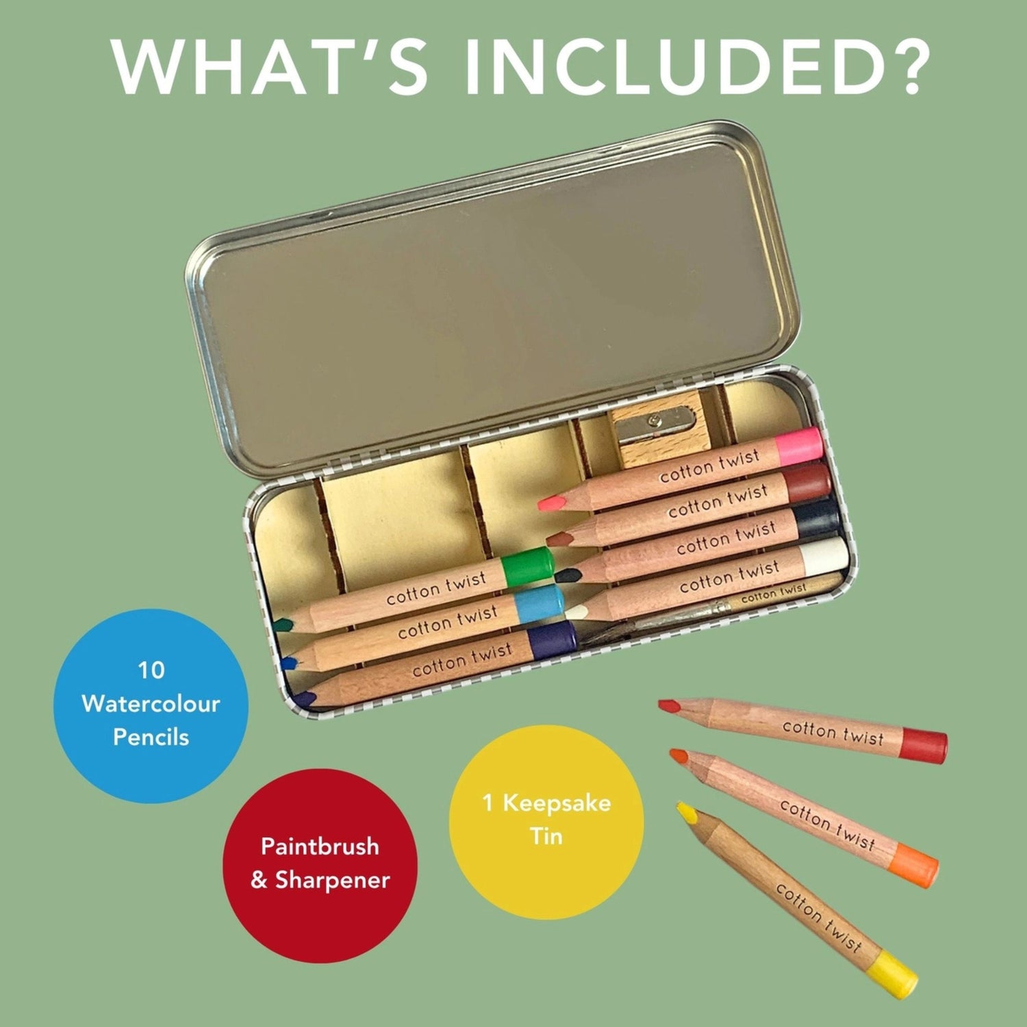 Watercolour Pencils Art Set (Bright Mix)