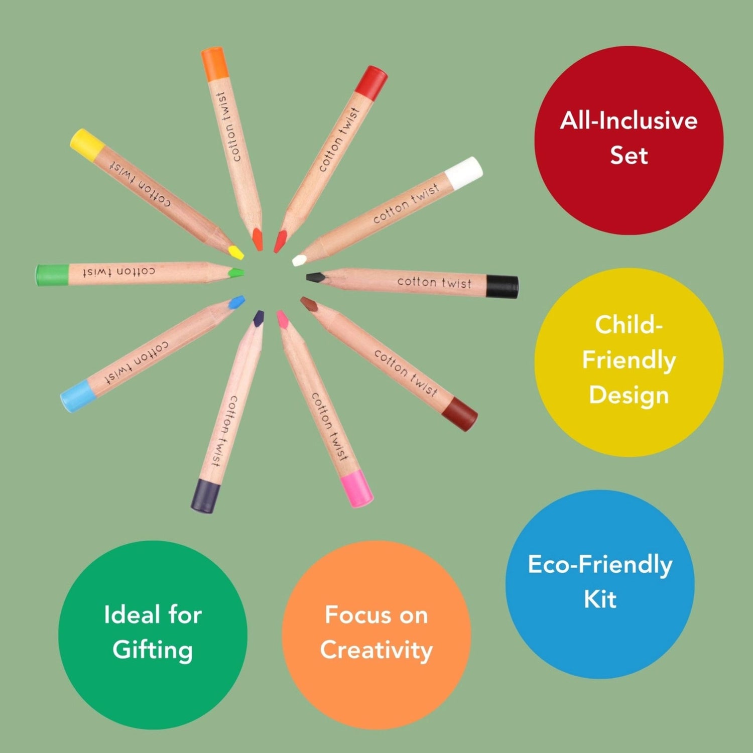 Watercolour Pencils Art Set (Bright Mix)