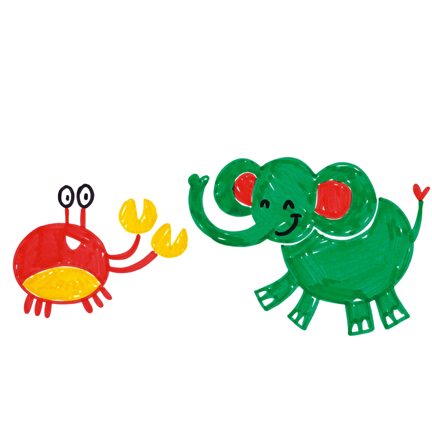 Little Creatives Jumbo Ultra Washable Markers (Set of 6)