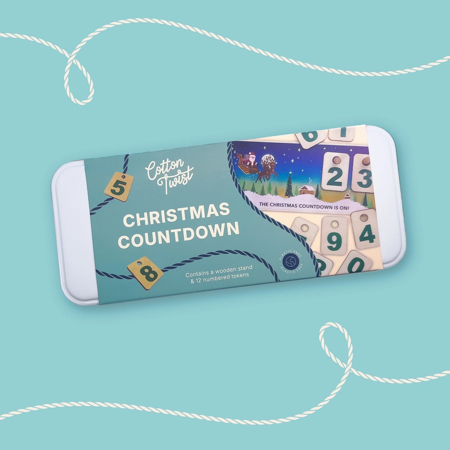 Christmas Countdown Wooden Calendar Chart