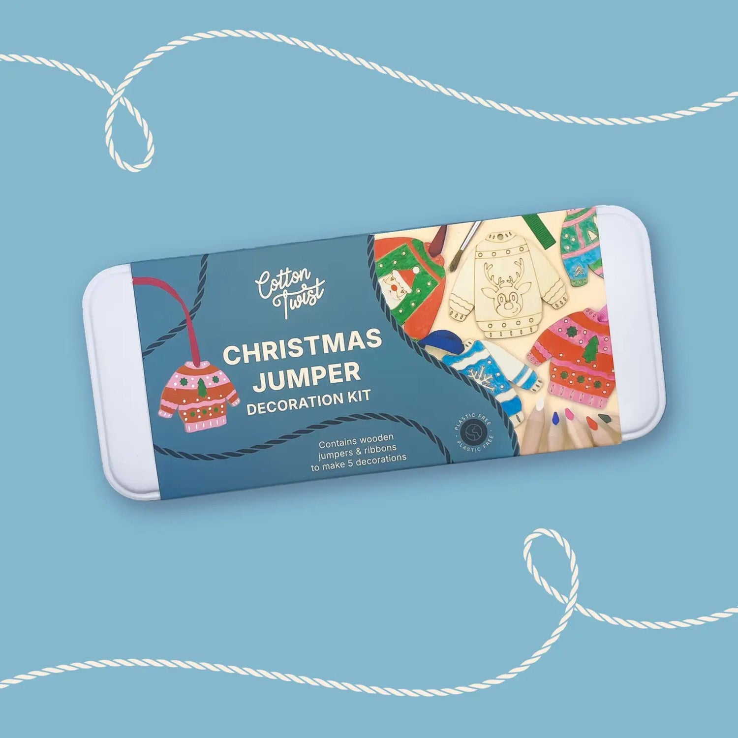 Christmas Sweater Decoration Wooden Craft Kit