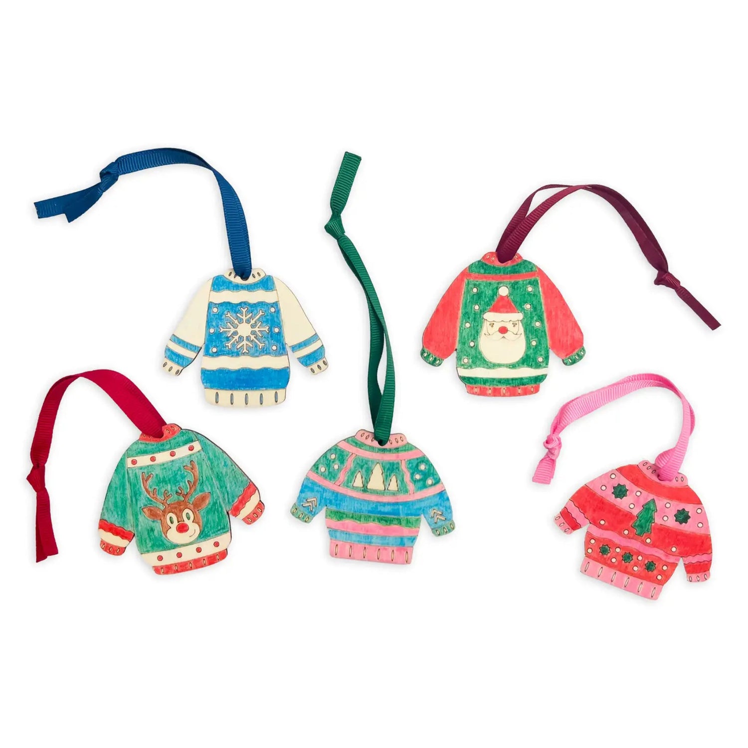 Christmas Sweater Decoration Wooden Craft Kit