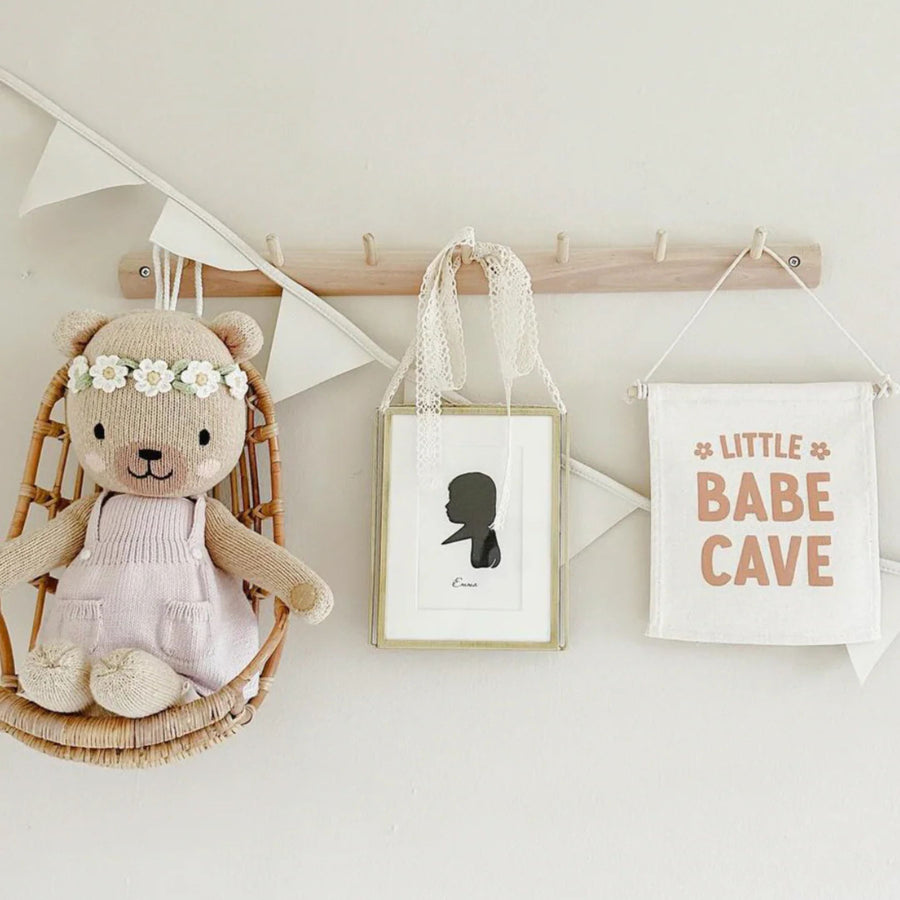 Little Babe Cave Canvas Hang Sign