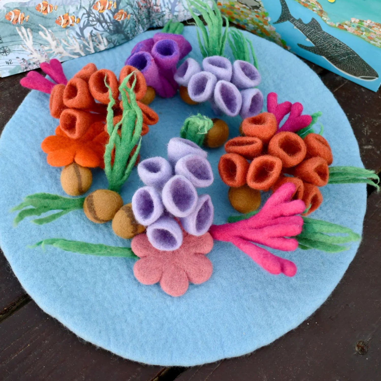 Felt Coral Reef Playmat Playscape (Fish Sold Separately)