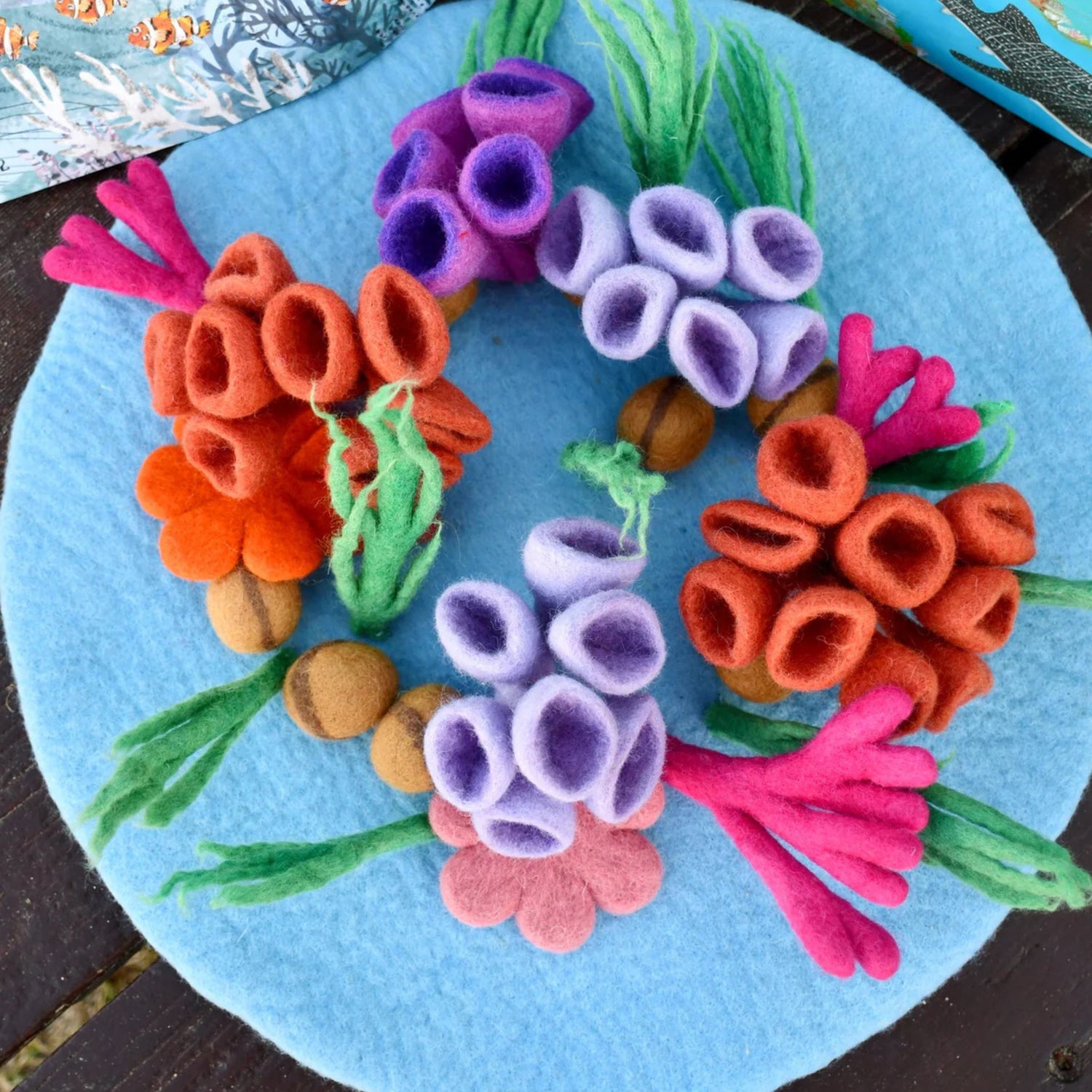 Felt Coral Reef Playmat Playscape (Fish Sold Separately)