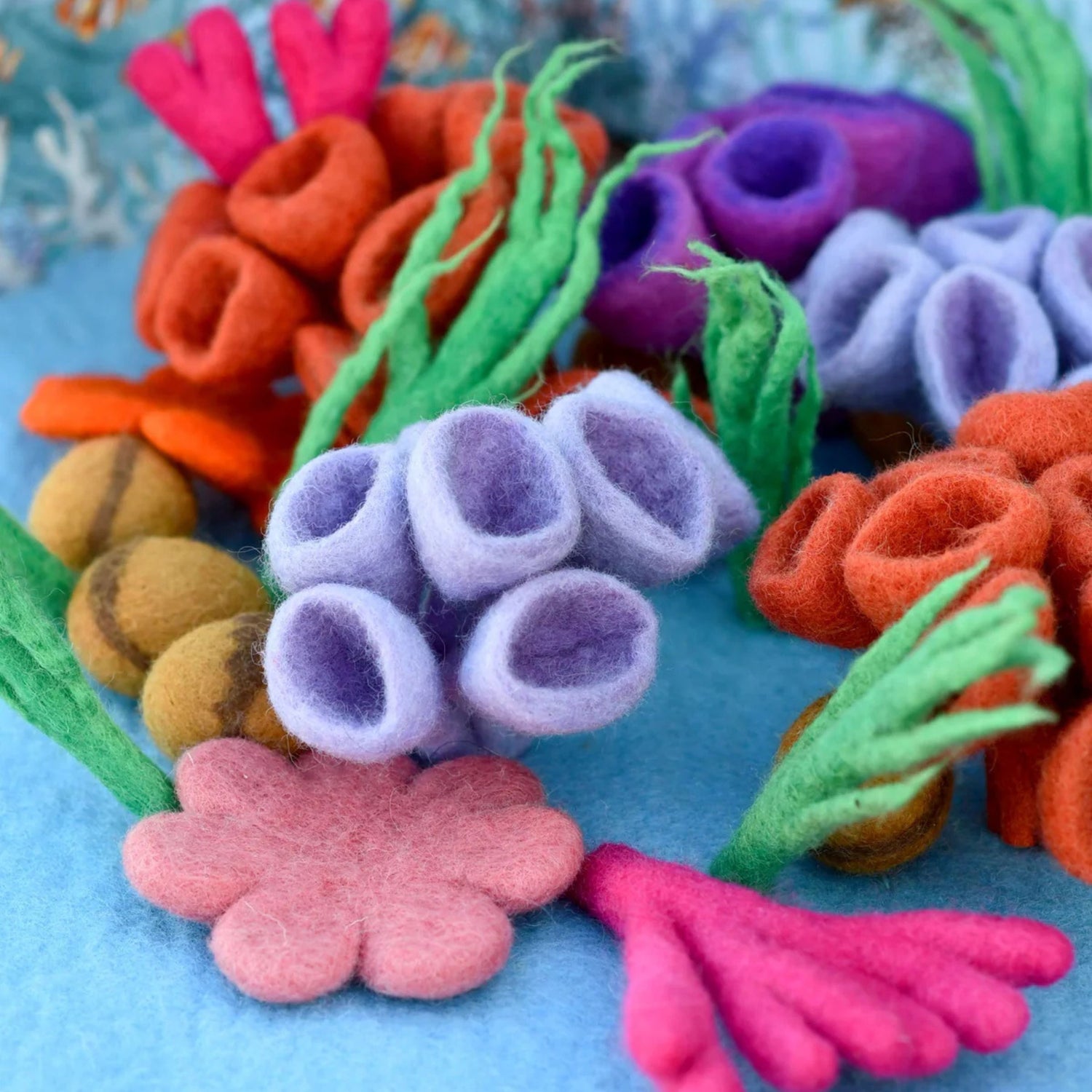 Felt Coral Reef Playmat Playscape (Fish Sold Separately)