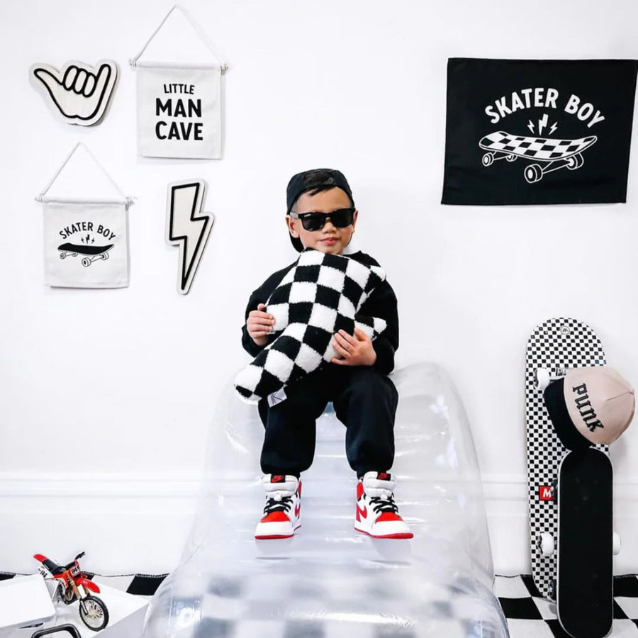 Little Man Cave Canvas Hang Sign