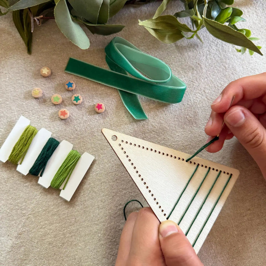 Make Your Own Stitched Decoration Craft Kit (Christmas Tree)
