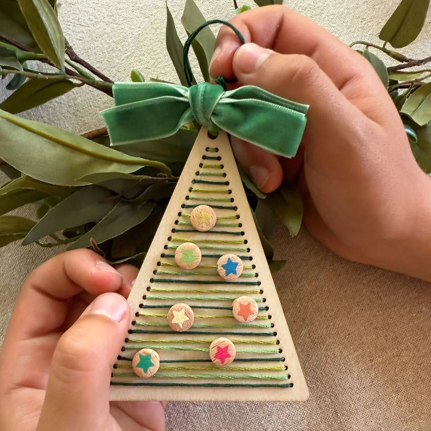 Make Your Own Stitched Decoration Craft Kit (Christmas Tree)