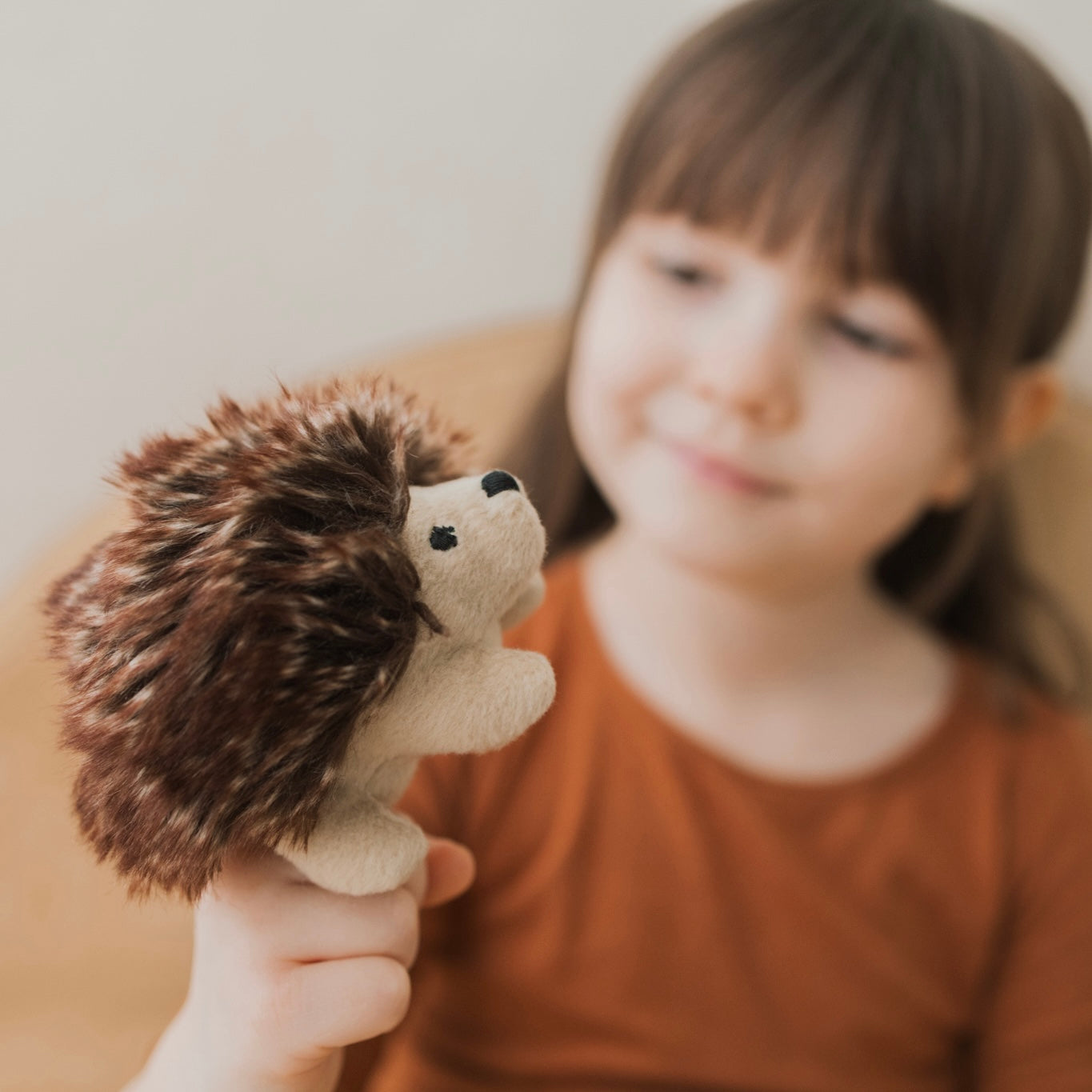 Mini Hedgehog Finger Puppet