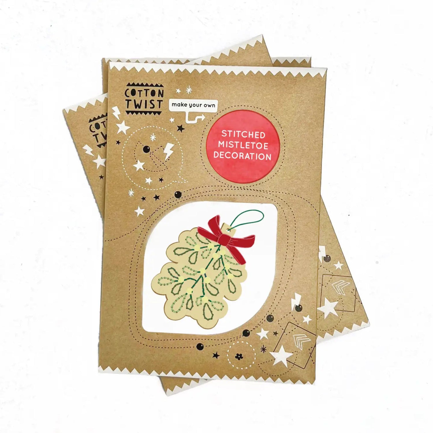 Make Your Own Stitched Decoration Craft Kit (Mistletoe)
