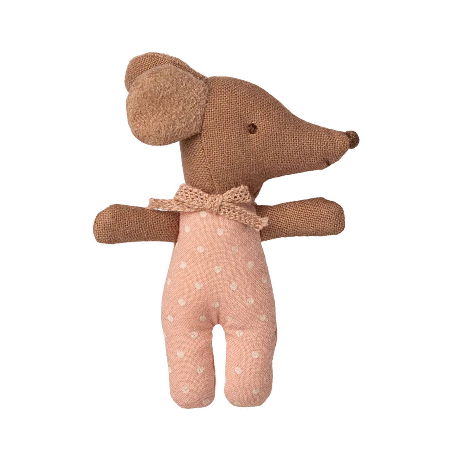 Maileg Sleepy Wakey Baby Mouse in Matchbox (Rose)