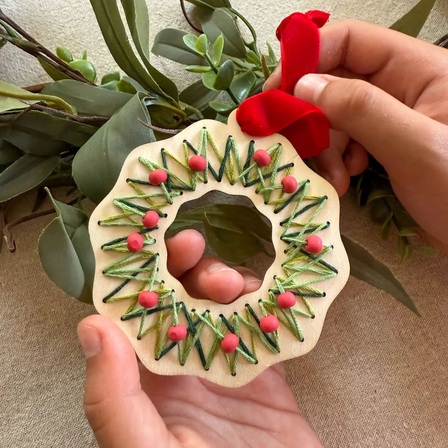 Make Your Own Stitched Decoration Craft Kit (Wreath)