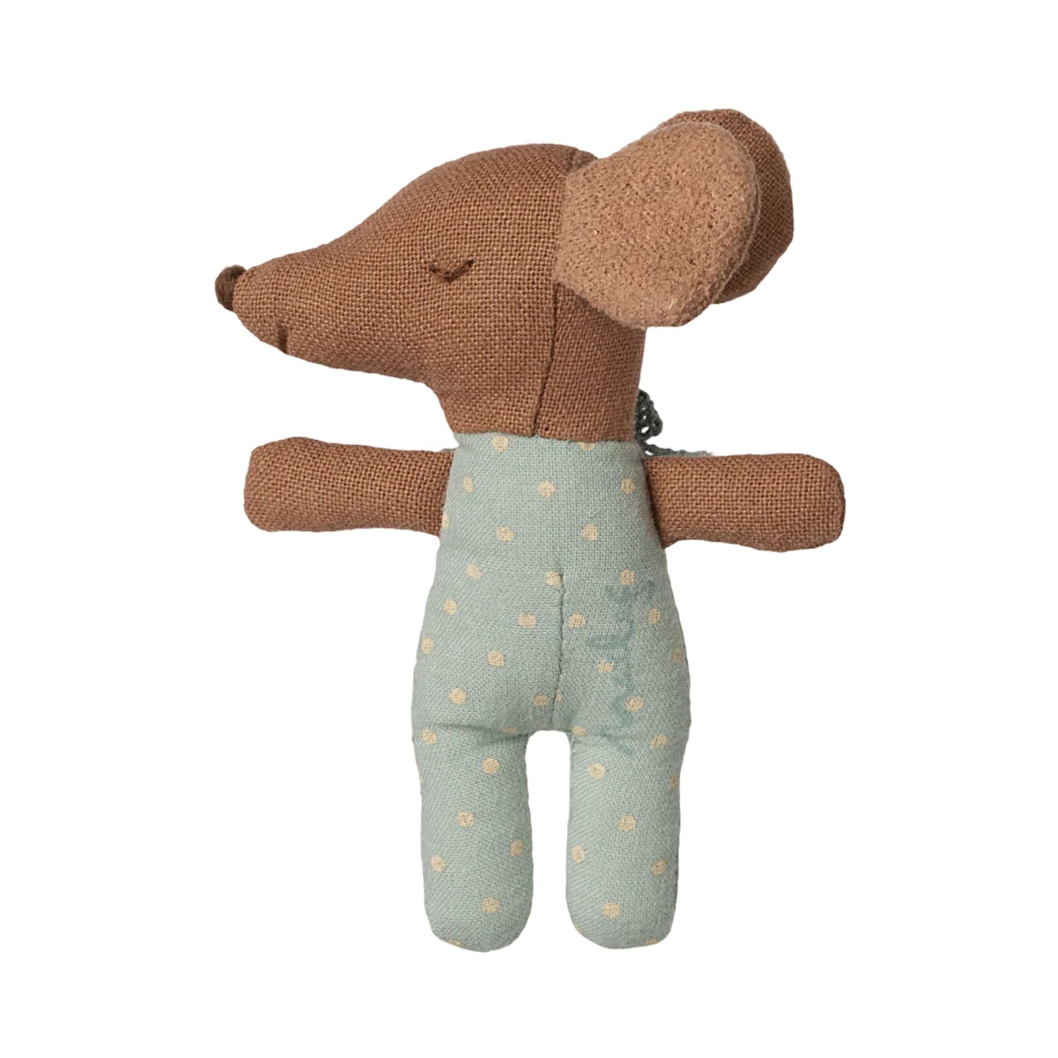 Maileg Sleepy Wakey Baby Mouse in Matchbox (Blue)