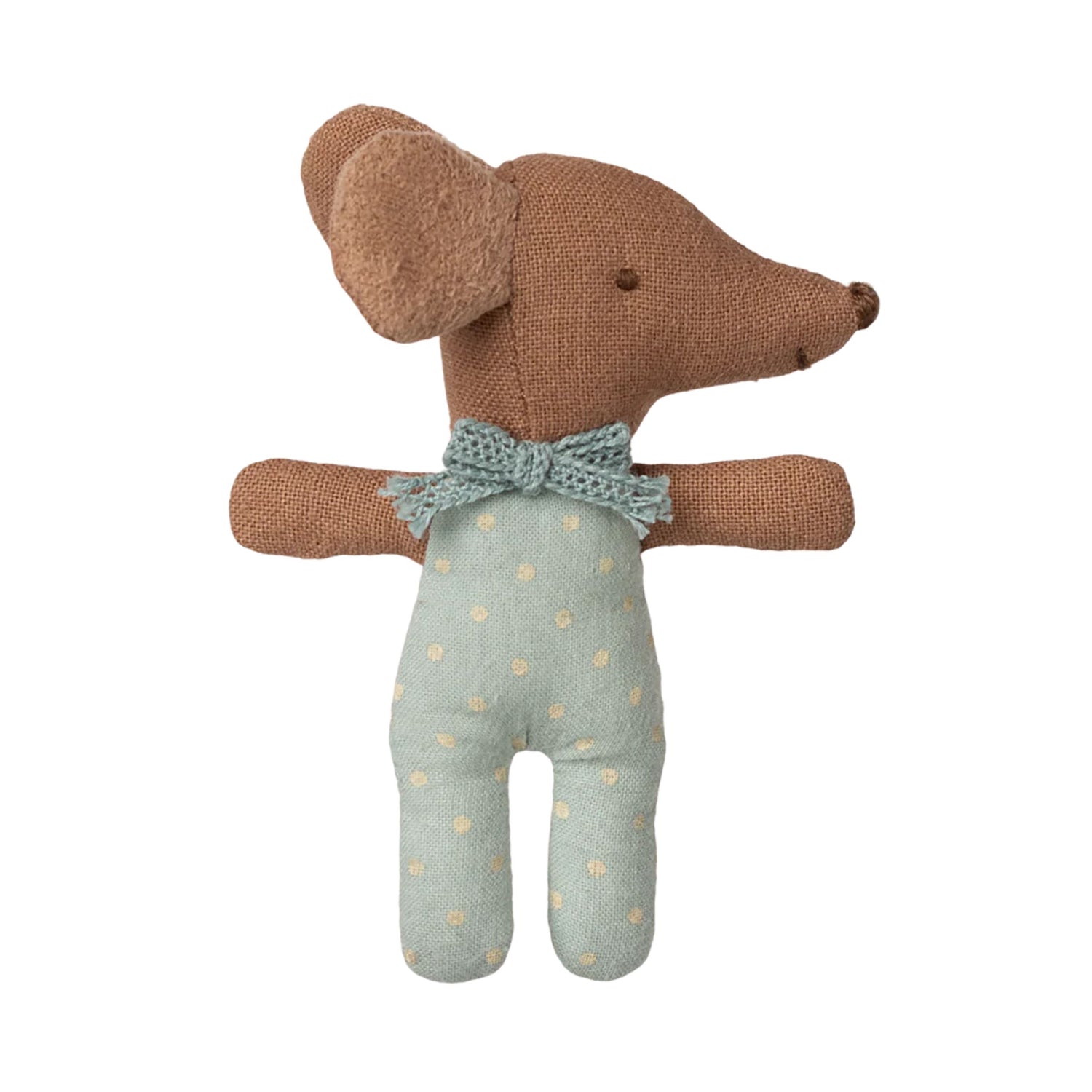 Maileg Sleepy Wakey Baby Mouse in Matchbox (Blue)