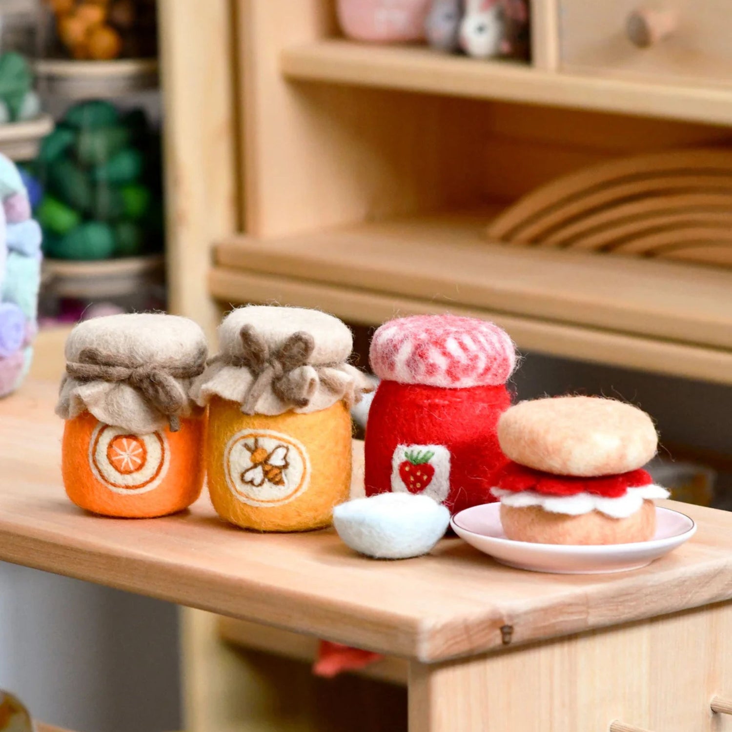 Felt Honey Jar | Play Food