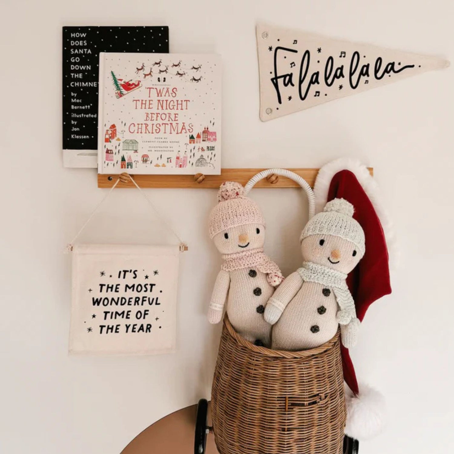 It's The Most Wonderful Time Of The Year Christmas Canvas Hang Sign