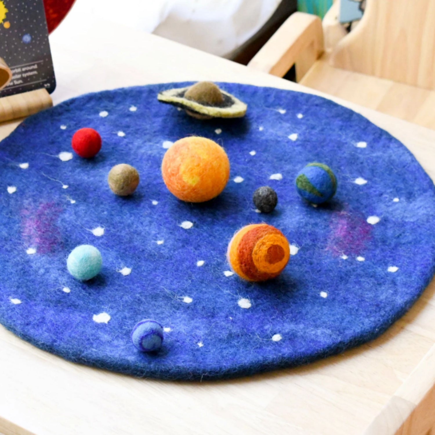 Felt Solar System Play Mat and Planets Set