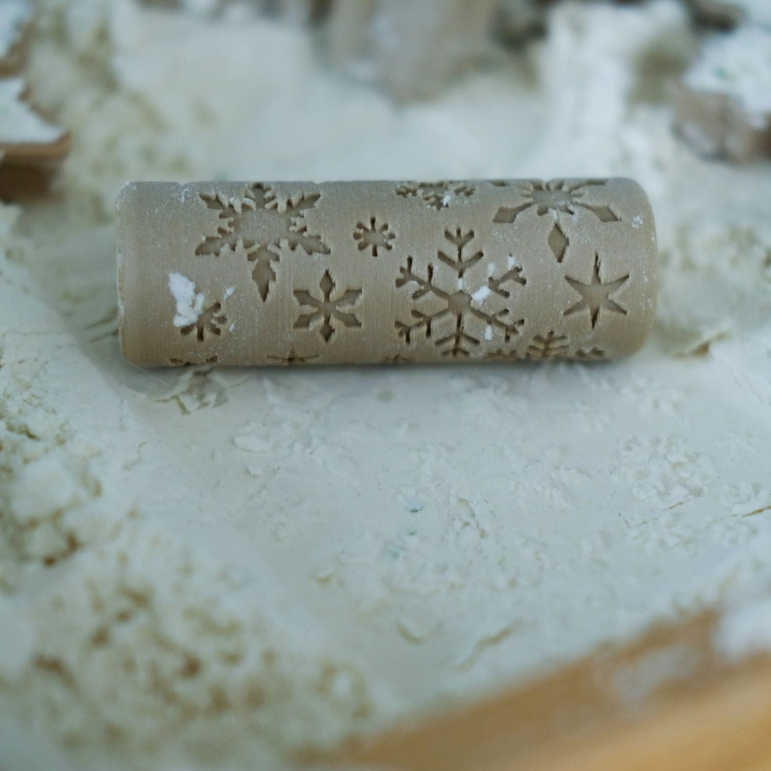 Eco Playdough Roller (Snowflake)