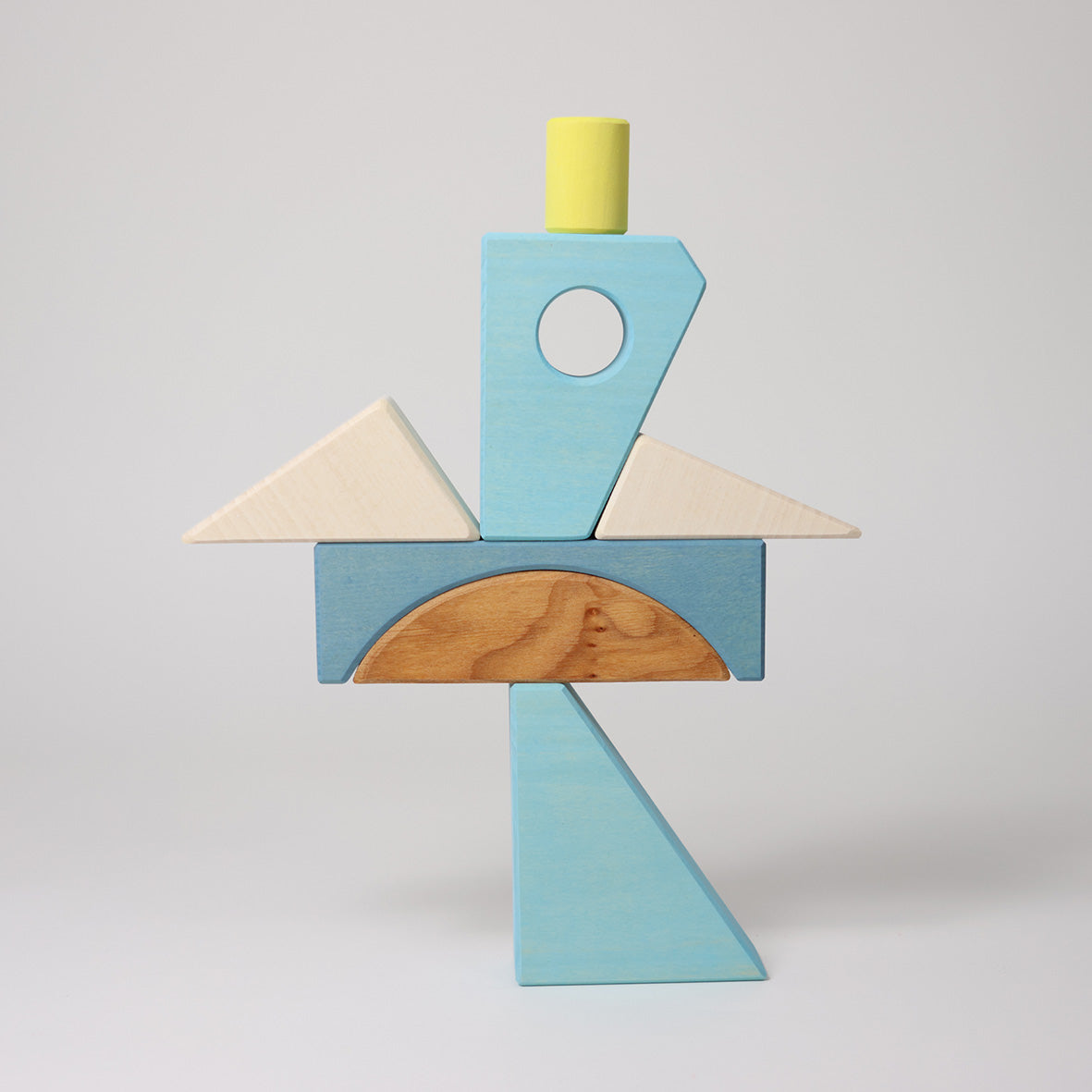 Grimm's Building Set Creative Puzzle (Boat, Blue)