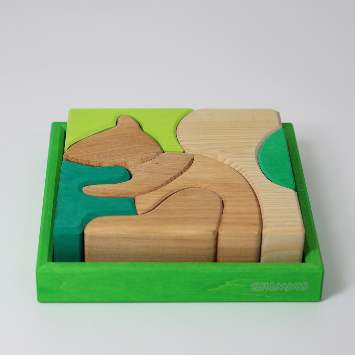 Grimm's Building Set Creative Puzzle (Squirrel, Green)