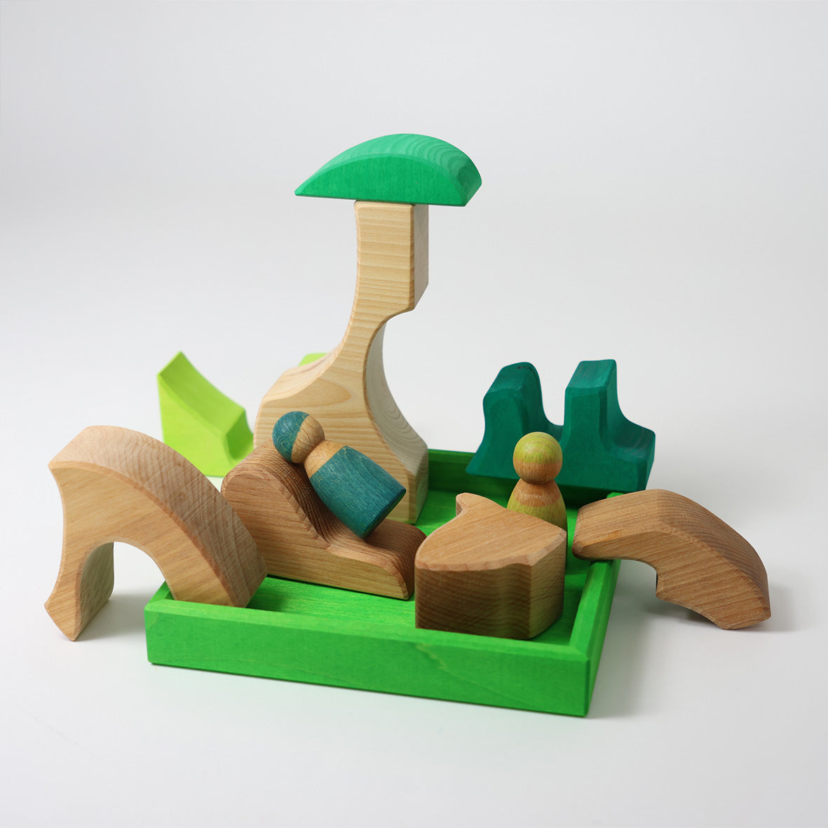 Grimm's Building Set Creative Puzzle (Squirrel, Green)