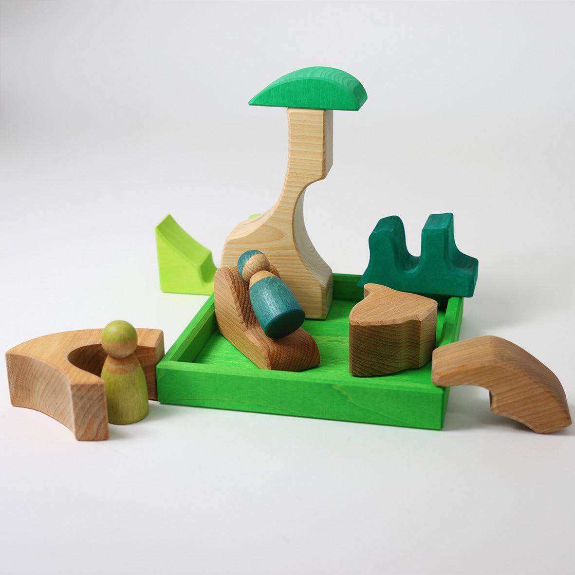 Grimm's Building Set Creative Puzzle (Squirrel, Green)