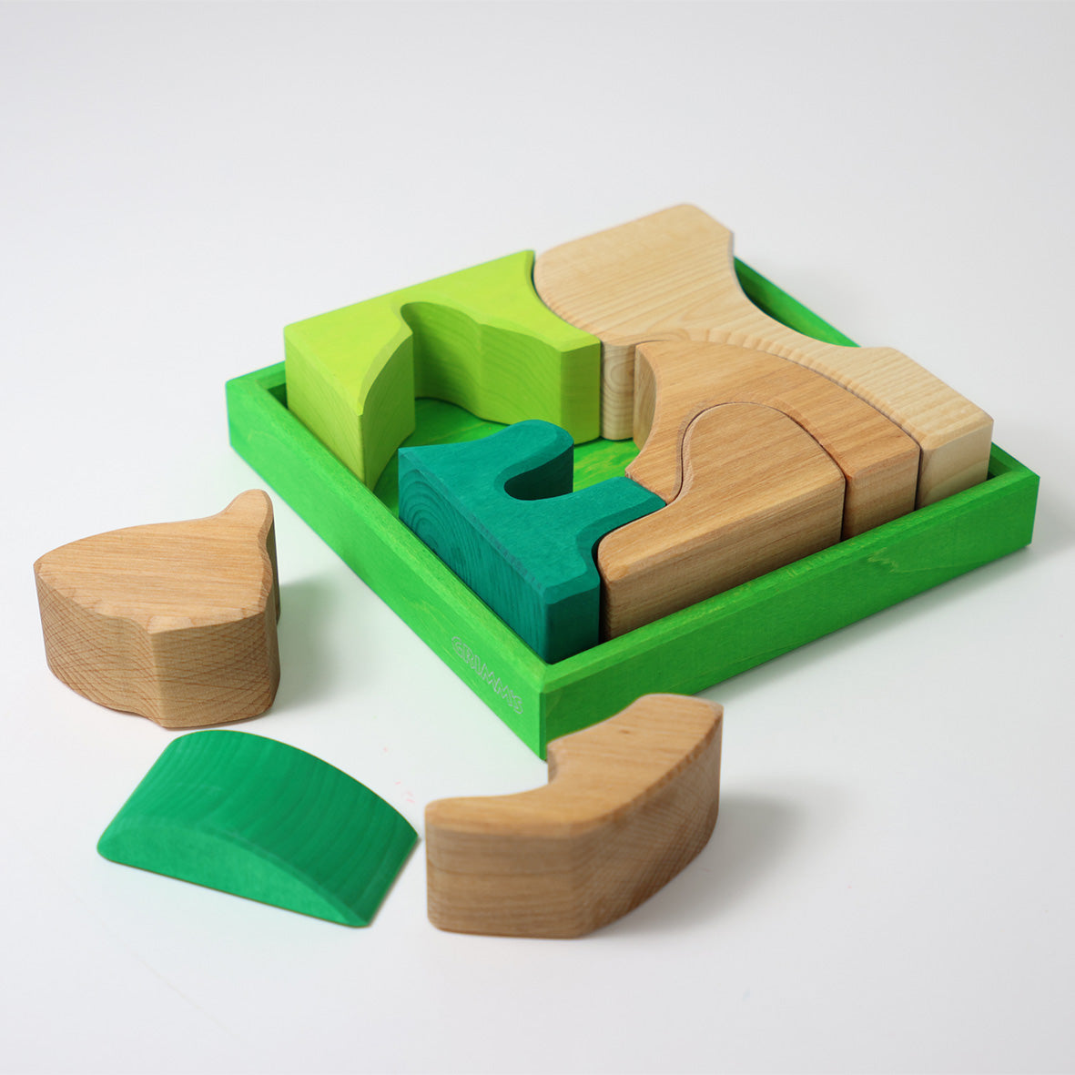Grimm's Building Set Creative Puzzle (Squirrel, Green)