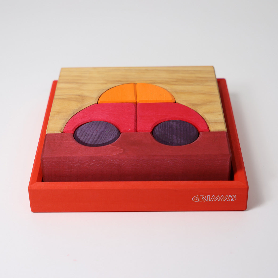 Grimm's Building Set Creative Puzzle (Car, Red)