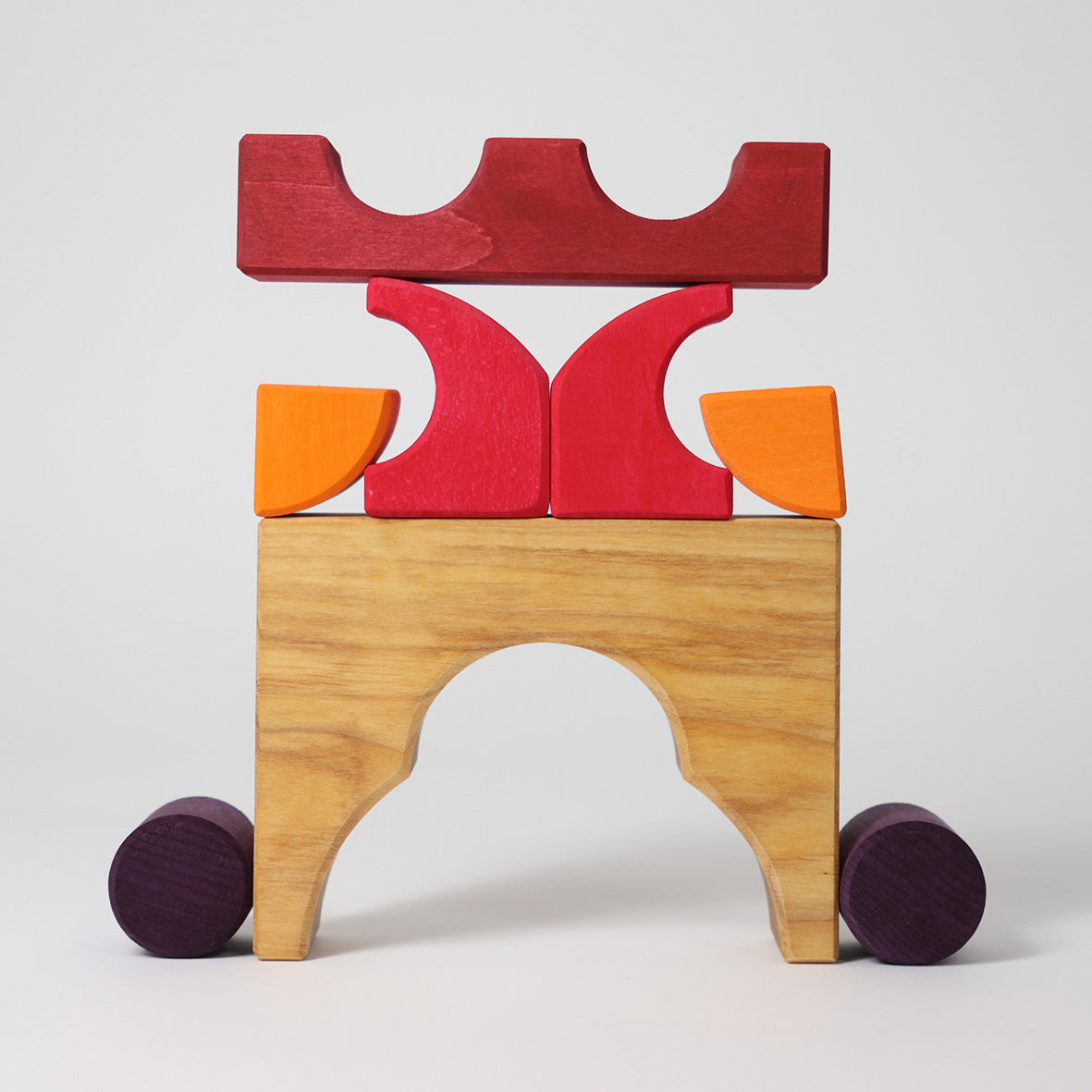 Grimm's Building Set Creative Puzzle (Car, Red)