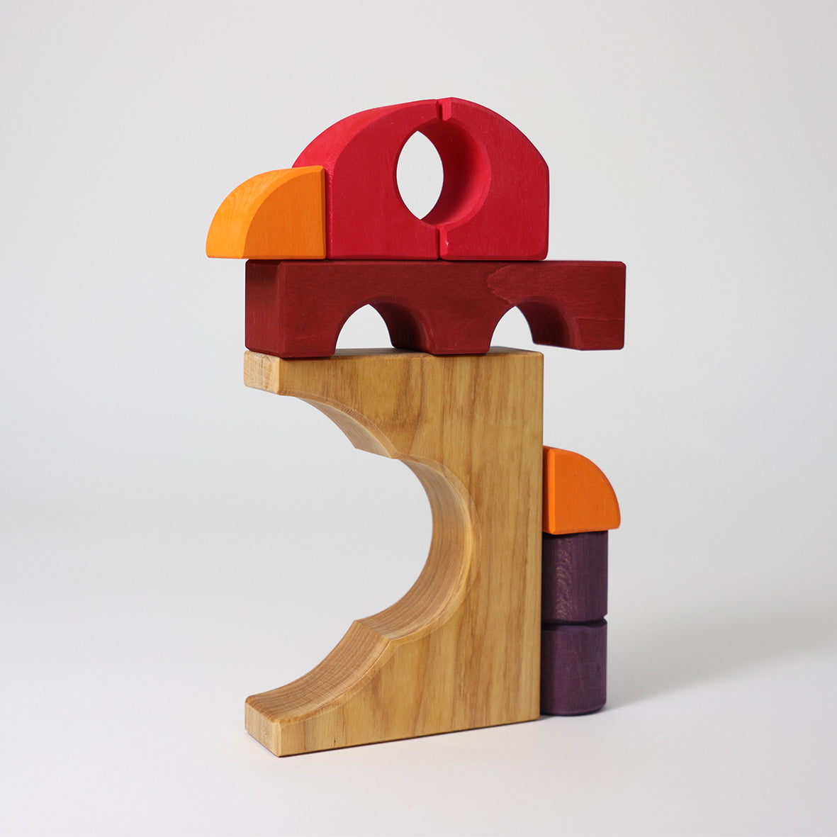 Grimm's Building Set Creative Puzzle (Car, Red)