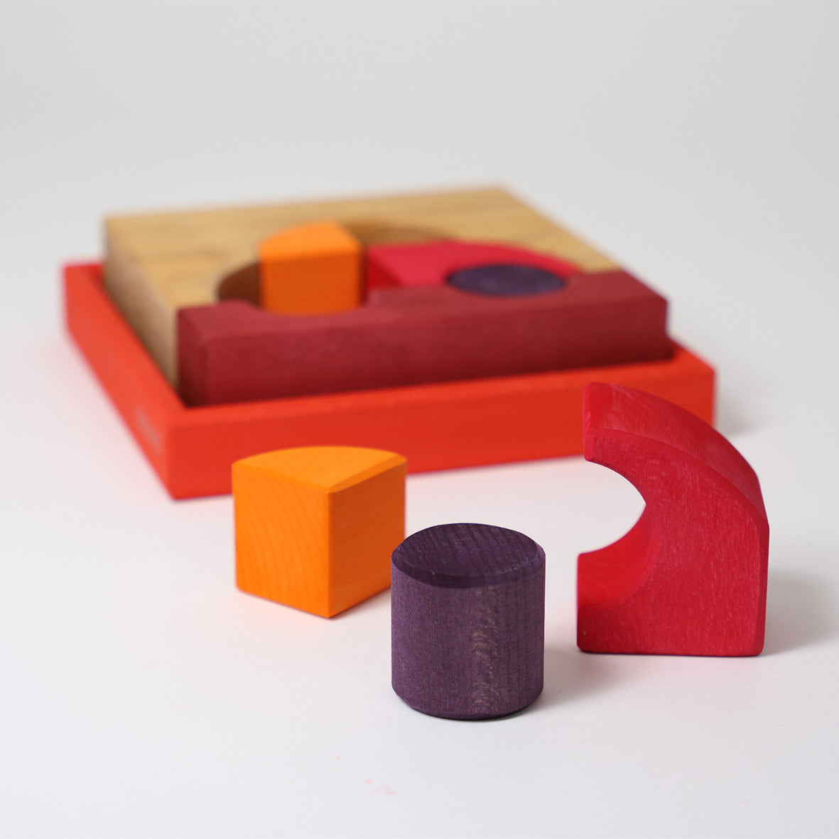 Grimm's Building Set Creative Puzzle (Car, Red)