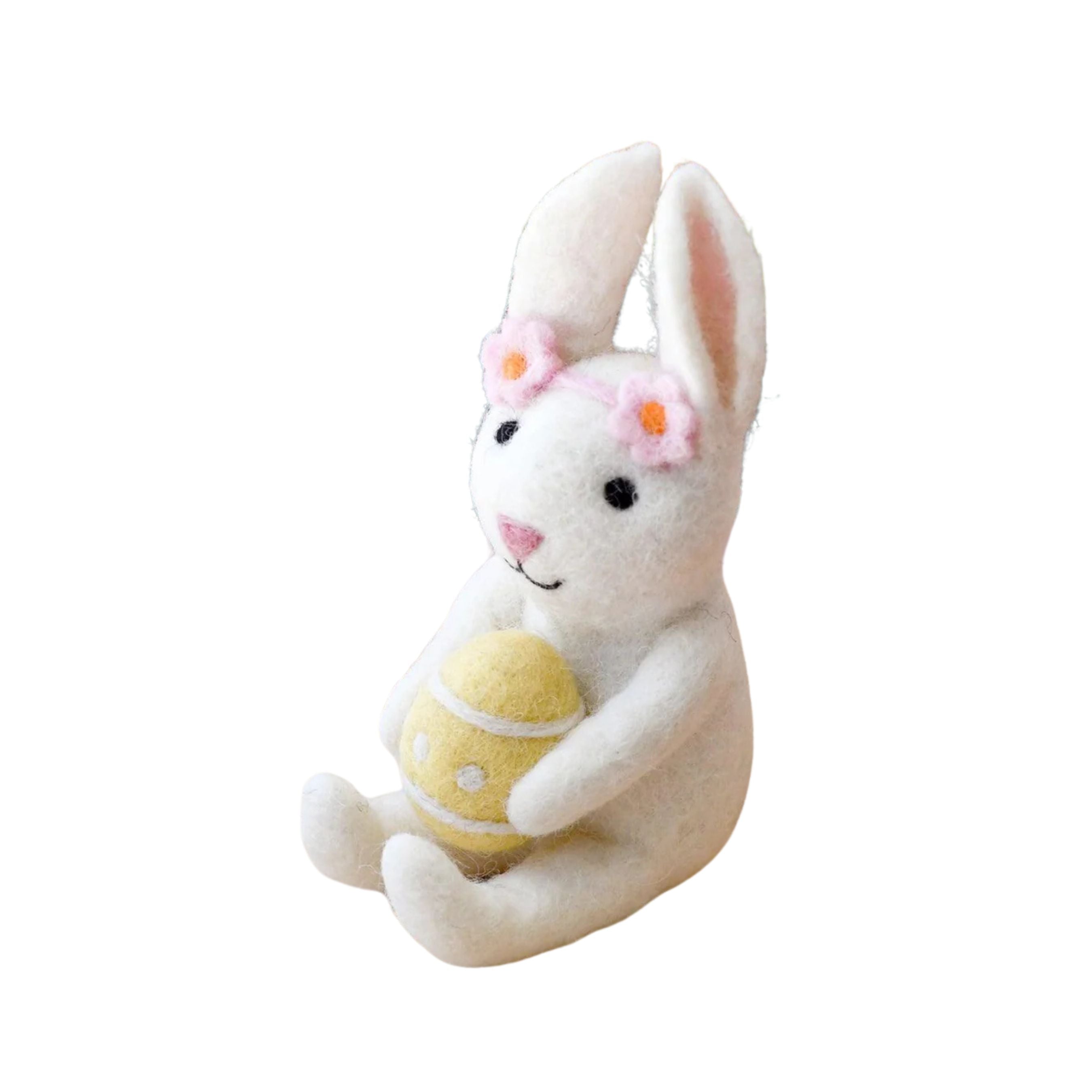 Tara Treasures Canada | Felt Rabbit with Easter Egg – The Playful Peacock