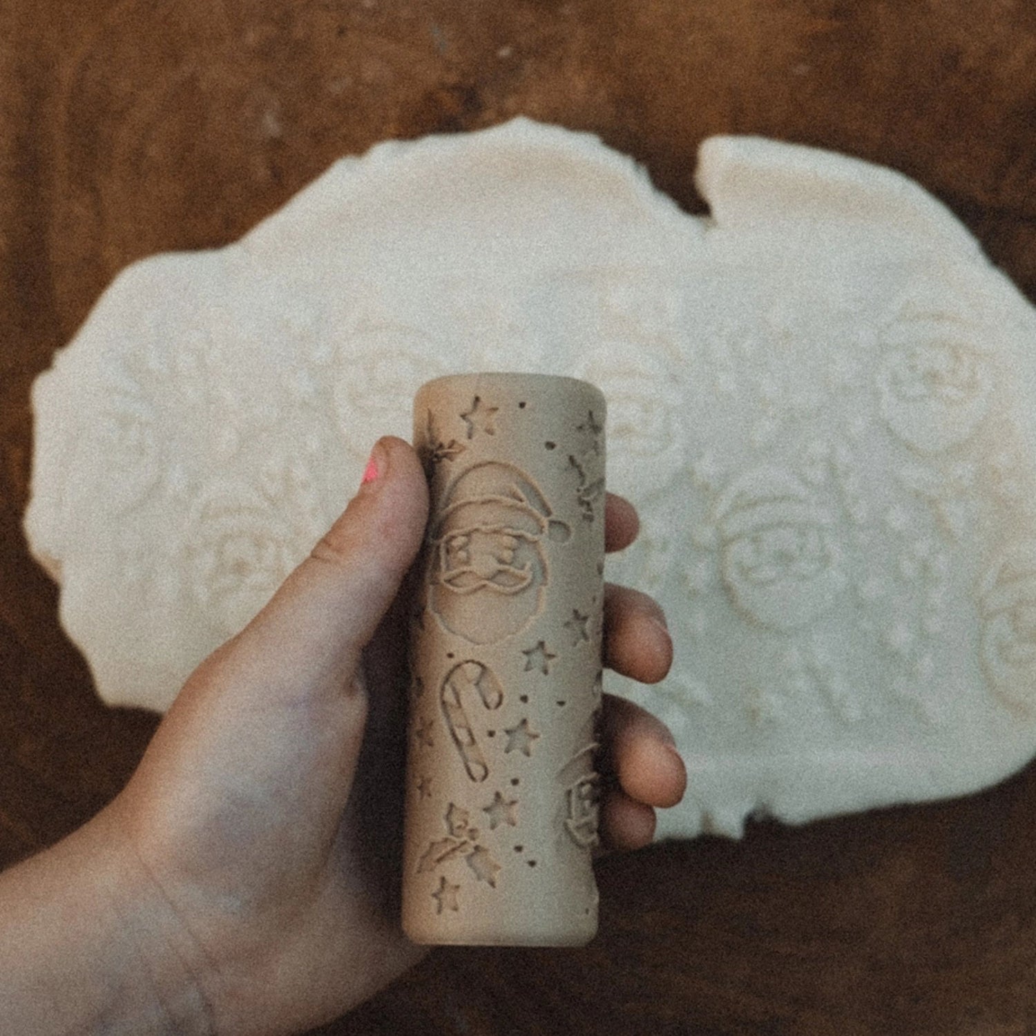 Eco Playdough Roller (Santa Christmas)