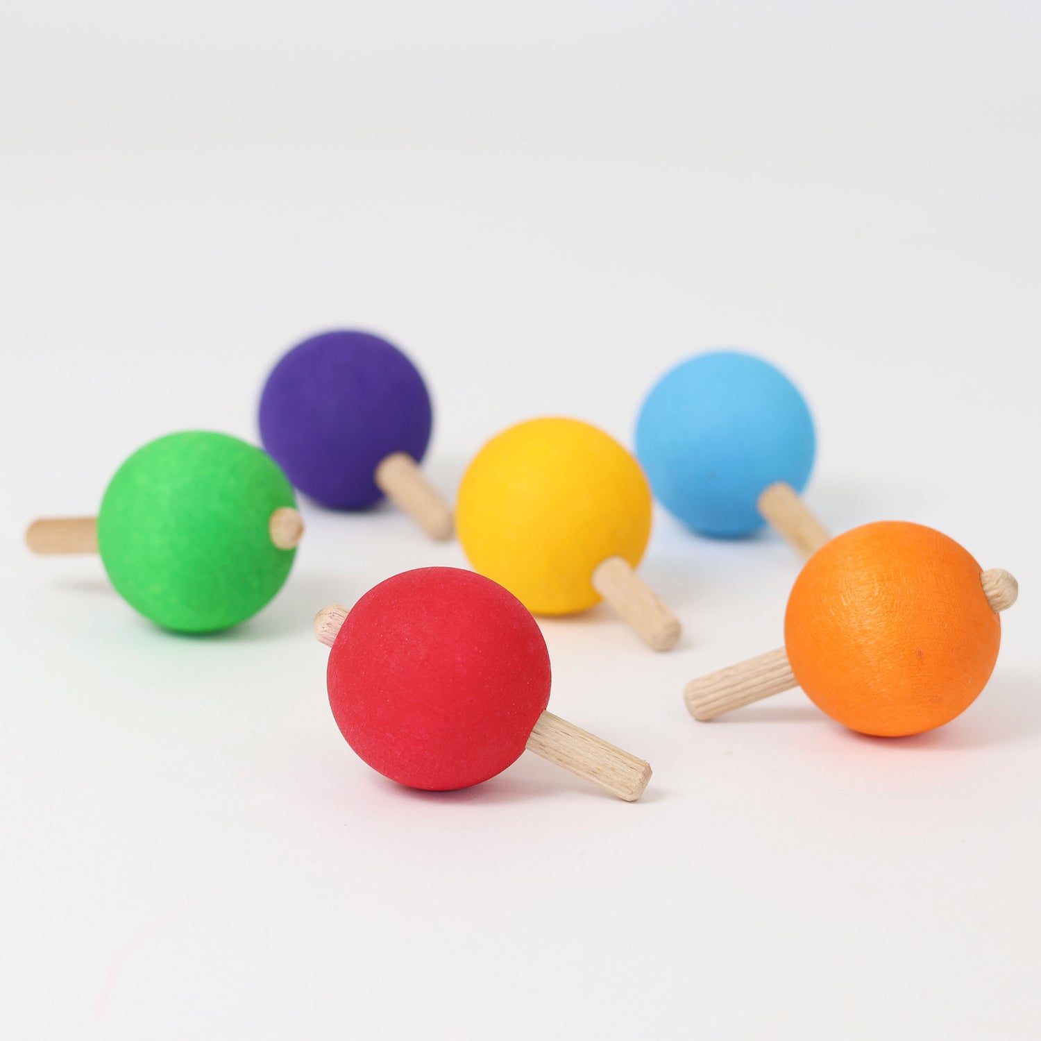 Grimm's Spinning Tops - Rainbow (6pcs)