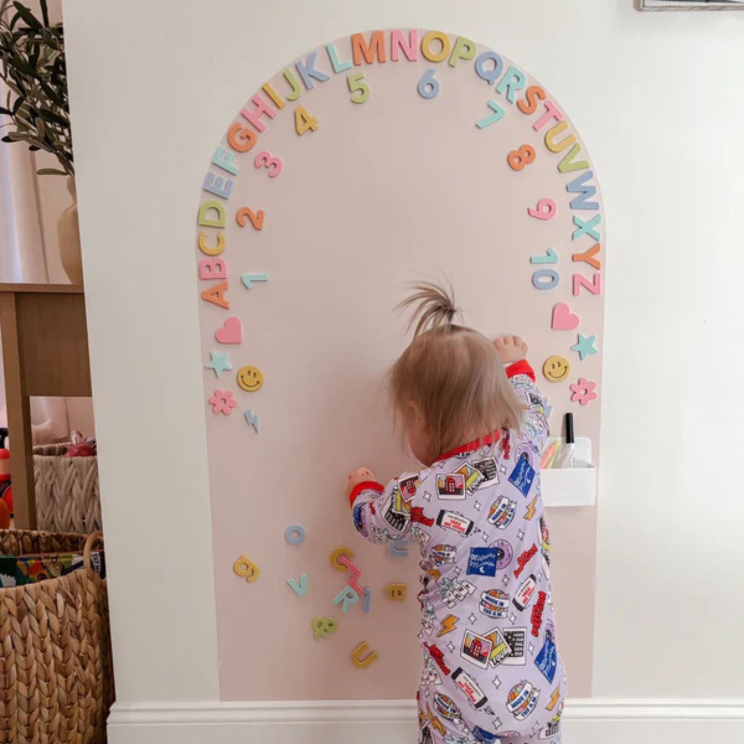 Soft Foam Magnetic Letters & Symbols Set (Pastel Rainbow)